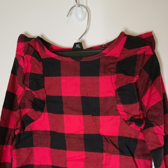 Carters Red and Black Tunic NWT 6/6X - Picture 3 of 4